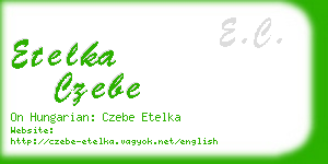 etelka czebe business card
